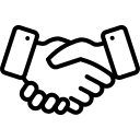 icono de apreton de manos